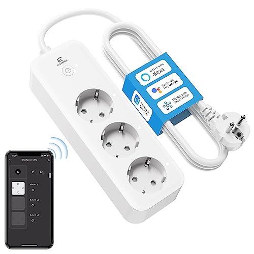 Eightree ET43 Steckdosenleiste mit WLAN, 3-Fach, 16A, 1,5m Kabel